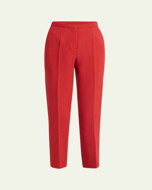 Slim Leg Wool Trousers